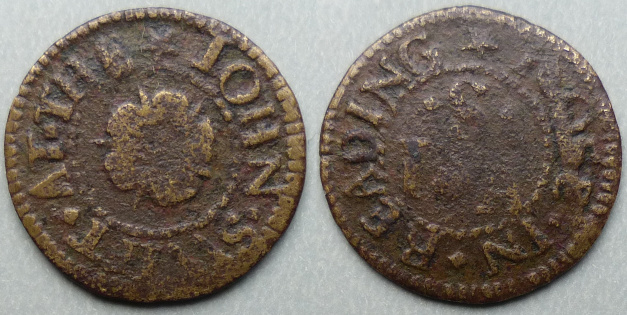 Reading, John Swift AT THE ROSE farthing Reading, John Swift AT THE ROSE farthing